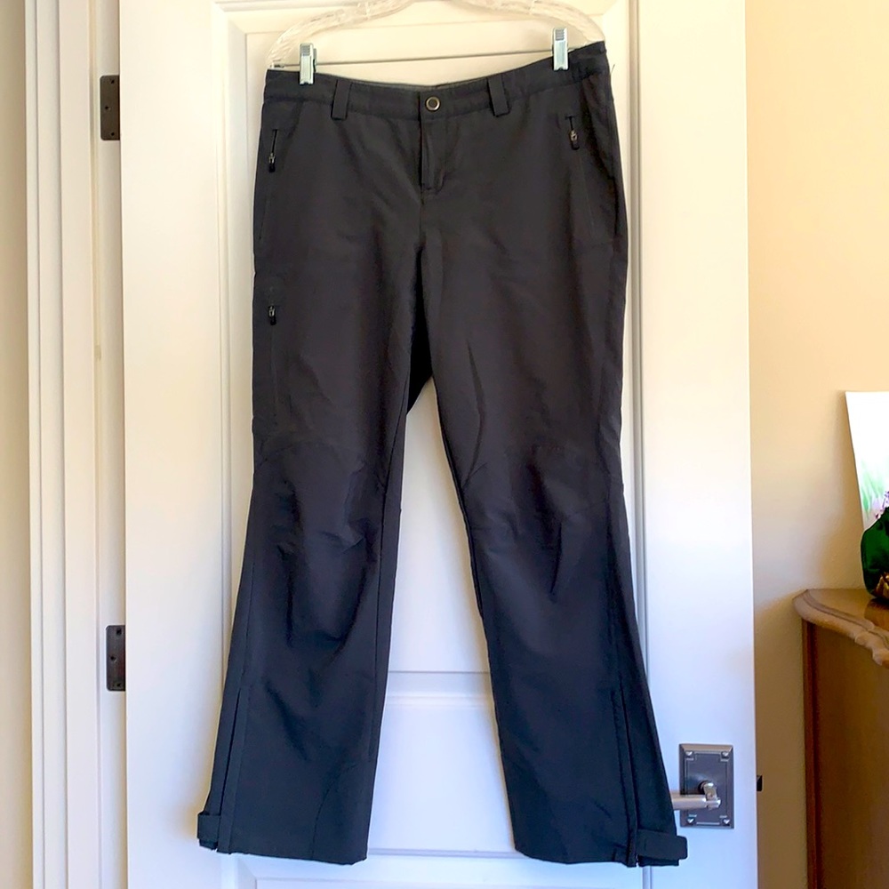REI Women’s charcoal gray travel pants.